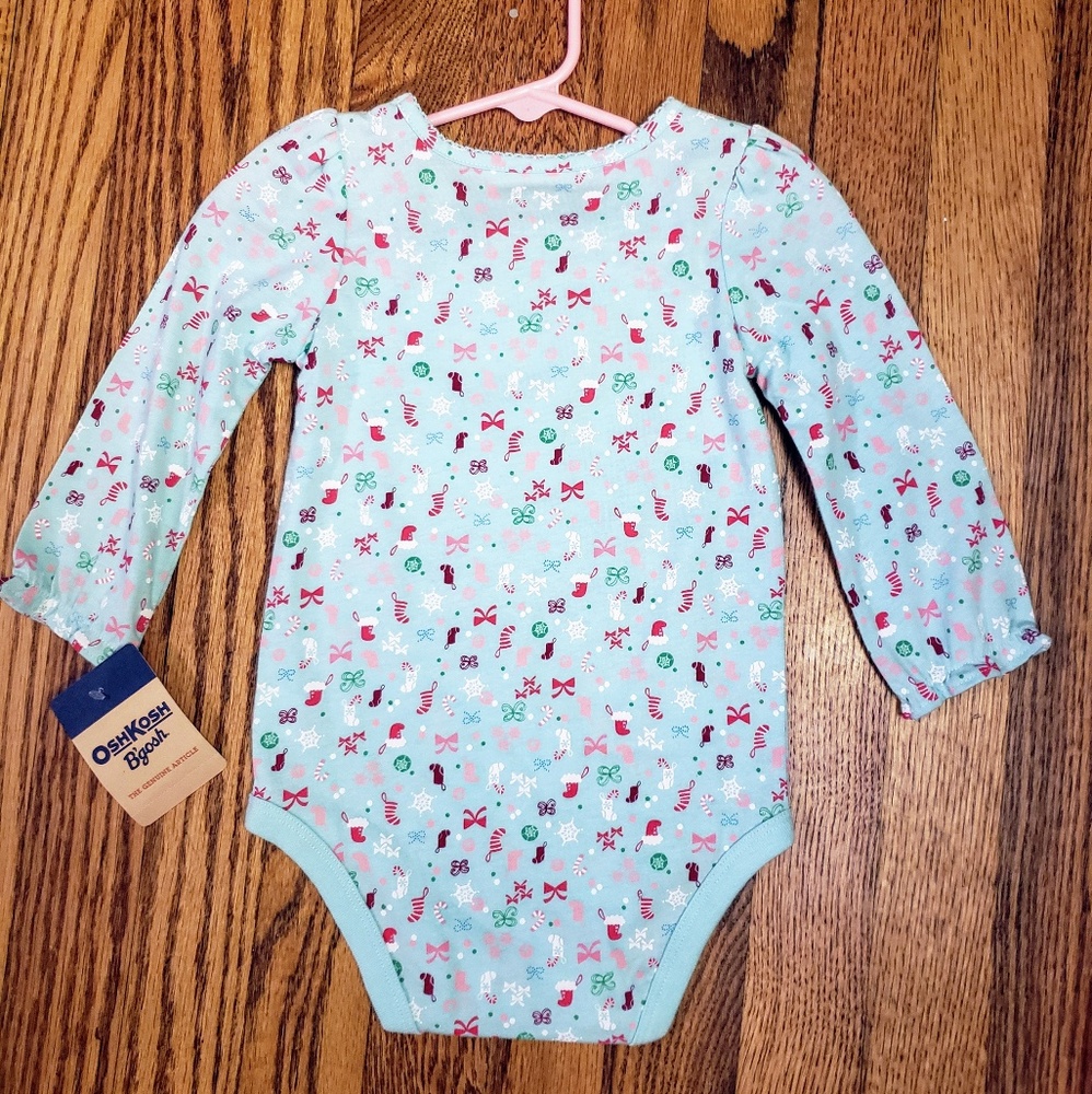 OSHKOSH B'gosh Christmas Onesie $6
